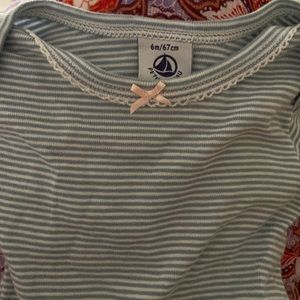 Petit bateau onsie long sleeve girls 6 months